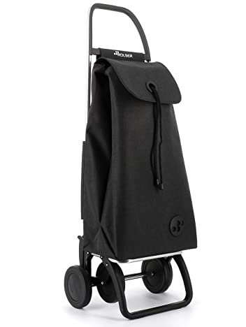 Einkaufstrolley Rolser I-Max Tweed 4 Räder - Schwarz