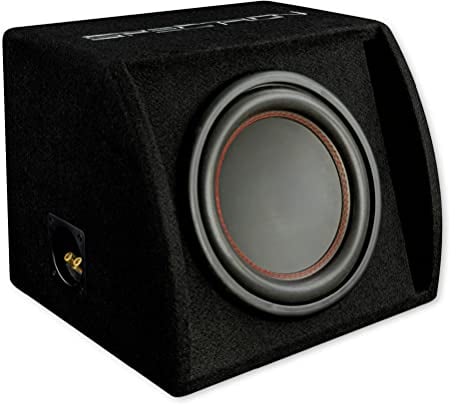 SPECTRON SP-25RS: subwoofer compatto Bassreflex per auto, basso box con telaio in legno da 25 cm, 400 Watt