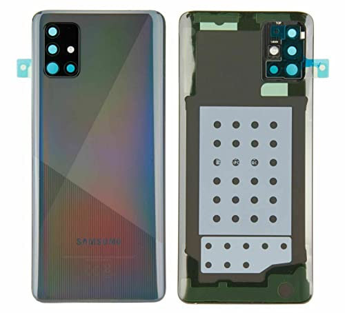 SPES Cache Batterie d'origine pour Samsung Galaxy A51 A515F Noir Cache Batterie, Cache arrière/lentille de caméra/Film adhésif