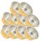 KICHOUSE 10Pcs Boîtes Feuille Bols À Gâteaux Portable Camping Grill Cupcake Traiter Tasse En Aluminium Ramequins Crème Brûlée Gâteau Contenant