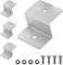 Support en Z pour panneau solaire, 4 pcs, en Aluminium, vis de fixation incluses, support en Z pour panneau solaire, support de montage pour caravane, camionnette, fixation panneau photovoltaïque toit