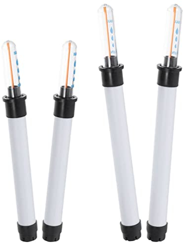 Yardwe Zimmerpflanzen 4 Stück Füllstandsanzeige Für Pflanzen Wasseranzeige Füllstandsüberwachung des Wassertanks Wasserstandsmessgerät Blumenzähler Plastik Schneetiefenmesser Hydroponik