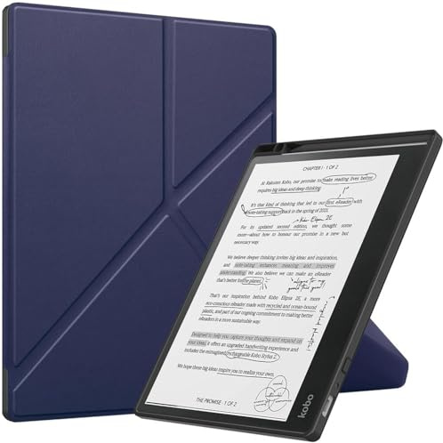Kepuch Custer Hülle für Kobo Elipsa 2E 10.3,Smart PU-Leder Hüllen Schutzhülle Tasche Case Cover für Kobo Elipsa 2E 10.3 - Blau