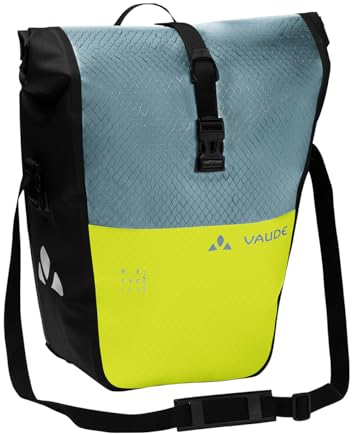 VAUDE Fahrradtaschen für Gepäckträger Aqua Back Color (Rec), in grün/blau, 2X Hinterradtasche wasserdicht, Fahrrad Gepäckträgertasche hinten, einfache Befestigung – Made in Germany