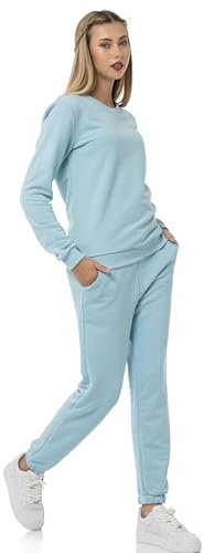 Red Bridge - Tuta da donna per il tempo libero, pantaloni da jogging, Azzurro, S