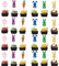 ALEGRE Ostern Cupcake Topper Hasen Deko,24 Stück Glitzer Kuchen Deko Ostern,Möhren Tortendeko Ostern Party Deko,Osterei Tortenaufleger für Ostern Kinder Geburtstag Party