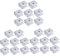 jojofuny Regalhalterung 24 Stk Cliphalterung Aus Glas Klemmbausteine Sicherungsclip Quadrat Weltraum Aluminium Verstellbarer Einlegeboden
