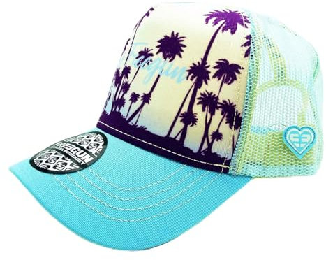 FREEGUN Cap für Erwachsene, Trucker, Herren oder Damen, Racing, Manga, Sommer, Summer Palme, One size