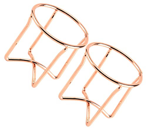 DOITOOL 2pièces Support De Rangement Pour Éponge Maquillage Forme De Croix Support De Séchage Pour Puff Beauté Rack Décoratif Rose Doré