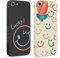 Buoluoioir 2 Pezzi Cover per Apple iPhone 8/7/SE 2020/SE 2022 4,7, Lindo Patrón Custodia Carina Motivo Aesthetic Disegno Silicone TPU Cellulare Protection Case per Donne per iPhone 7/8/SE 3rd&2nd, 6