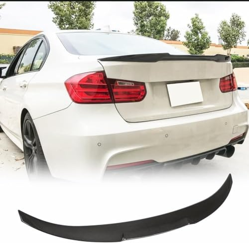 JCING Heckspoiler für BMW 3er-Serie F30 320i 325i 328i 335i 340i Limousine 2012–2018, schlagfester ABS-Kunststoff, hochfester Kofferraumspoilerflügel (Kohlefaser-Muster)