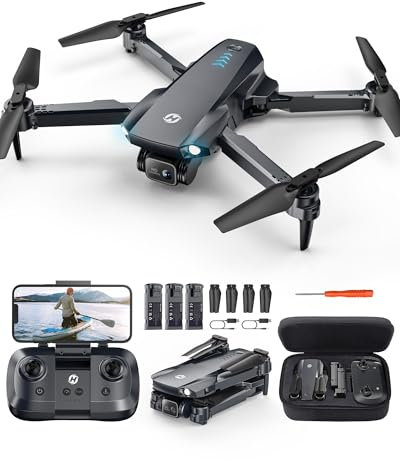 Holy Stone HS290 Foldable Drone with Camera 1080P for Beginners, RC Drones with FPV Transmission, Long Flight Time, App Control, Optical Flow Camera Drones, Complete Set, Toy Gifts for Children, Blau