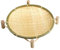 Jingyun Rattan Obst Körbe gewebt Lagerung Schalen, Brot Nuss-Halter für Haus Küche Tischplatte 28CM-A02