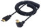 LANMINGLEL Right Angle HDMI Coiled Cable 270 Degree HDMI Male to HDMI Male Spring Spiral Cord High Speed Supports 4K 60Hz 1080P Compatible for TV PC Laptop (Upward Angle)