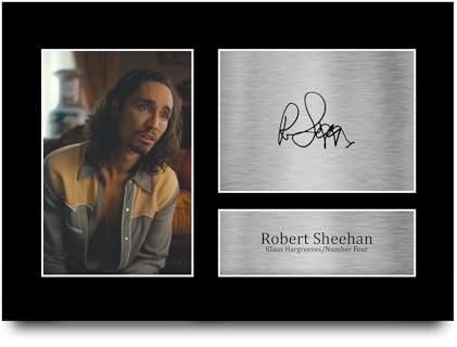HWC Trading Robert Sheehan The Umbrella Academy Klaus Geschenke Gedrucktes Signiertes Autogramm Foto für Fans von Fernsehshows - A4