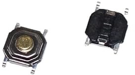 100pcs 4X4X1.7mm 4Pin SMD Tact Switch 4P Copper Push Button Tactile Switchs for Microwave Oven Phone Camera IDGTTLDF