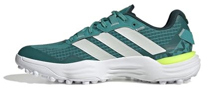 adidas Adipower 3, Zapatos de Hockey Unisex Adulto, Pure Teal/Zero Met./Aurora Ivy, 42 2/3 EU
