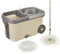 M1SS Spin Mop Bucket with Soap Dispenser – 360° Spinner, Big Wheels, Ribbed Floor Mop Bucket removable wringer, Drain Spout Includes 2 Microfiber Heads Refills Mop cleaning set, for Cleaning Floors