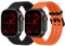 2 Stück Ocean Silikon Armband - Kompatibel mit Apple Watch Ultra 2/Ultra Armband 49mm 46mm 45mm 44mm, Soft Silikon Sport Armbänder für iWatch Ultra 2, iWatch Ultra Series 10 SE/9/8/7/6/5/4/3/2/1