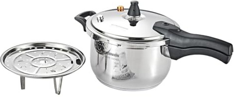 VITASUNHOW Schnellkochtopf 7L Edelstahl 80kPa für Gas Induktion Großfamilie | 6-fach Sicherheit | Dampfaufsatz | Meal Prep | 5-8 Personen | 70% Zeit sparen