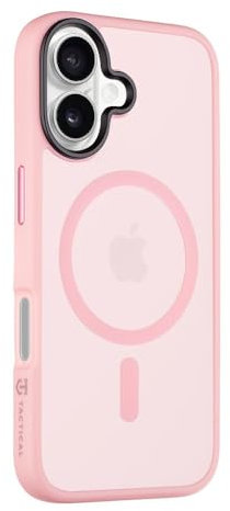 Tactical Matte Schutzhülle für iPhone 16 mit MagSafe Ständer – Pink Panther
