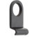 Stylish Black Cylinder Door Pulls 86x46mm for Modern Interiors - Door Lock Finger Pull