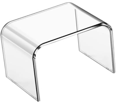 KESOTO Tabouret en Acrylique pour Usage Quotidien, Banc de Douche Pratique, Transparent