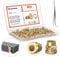 M4 Threaded Inserts - 100 Pieces M4x6x6 Brass Heat Set Insert for Plastic Parts - Metric knurled Nuts - Insert by Heat into 3D Printing Components