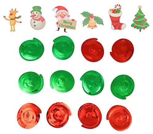 PEPLAYTAL 1set Ghirlanda Natalizia Spirale da Appendere di Decorazioni Chic per Albero di Natale con Cartoline Addobbi per Feste Compleanni e Eventi per Famiglie
