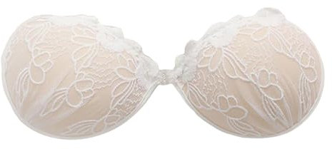 Tetons Silicone Protege Teton Allaitement Cache Femme Reutilisable Bout De Sein Soutien Gorge Dos Nu Invisible sans Bretelle Nipple Cover Dos-Nu Push Up Boob Tape Remonte Adhesif Body,C-D-Blanc,D