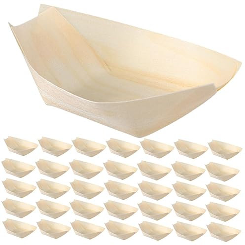 LIFKOME 250 Pièces Assiettes pour Sushi à Usage Unique Plateaux de Service pour Apéritifs Snacks pour Réunions Événements