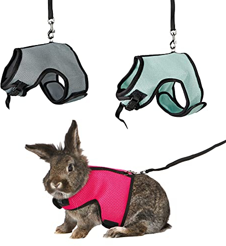 Trixie 61513 Softgeschirr mit Leine für Kaninchen, Nylon, 25–32 cm, 1,20 m (farblich sortiert)