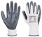 Portwest Flexo Grip - Guanto in nitrile, taglia: XXL, colore: grigio/bianco, A310GRWXXL