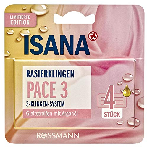 ISANA Pace 3 Lady Rasierklingen, 4 Stück