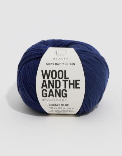 Wool and the Gang - Shiny Happy Cotton, Cobalt Blue, 100g