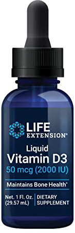 Life Extension Liquid Vitamin D3 Unflavored, 50 mcg (2000 IU), 29.57 ml