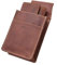 Menzo Kellnerbörsenset, Kellnerbörse + Holster, Kellnertasche + Halfter, echtes Leder für Damen und Herren (deltabraun)