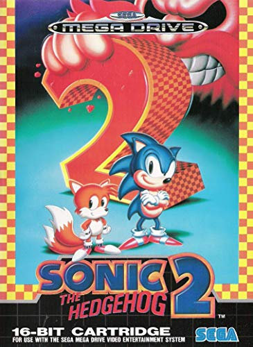 ELITEPRINT Póster retro de Sonic The Heddgehog 2 SEGA MEGA Drive Classics, tamaño A3, 250 g/m², reproducción de la sala de juegos de Nintendo