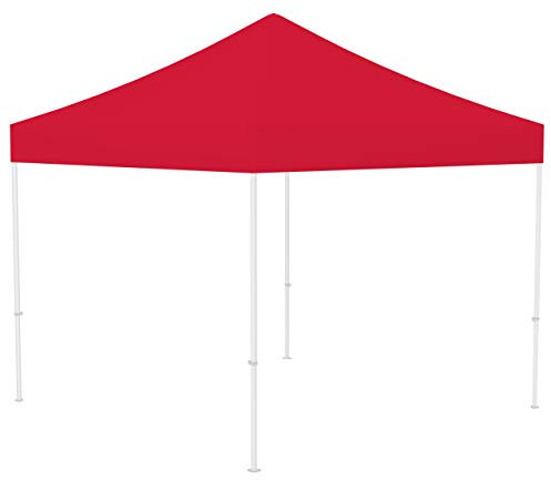 Vispronet® Zeltdach in versch. Farben/Größen passend für Faltpavillon Basic, Select & Eco (3 x 3 m, Rot)