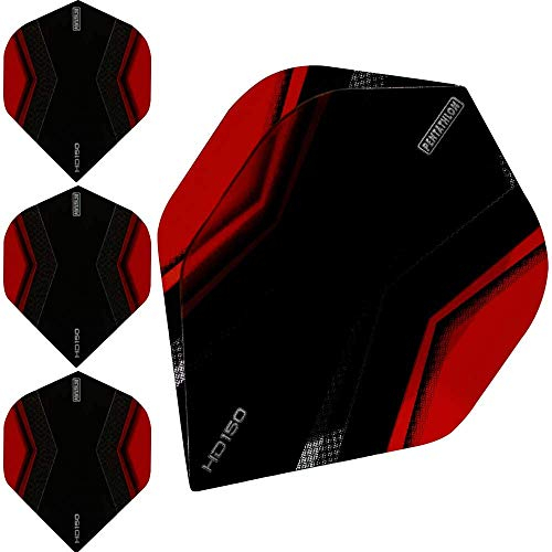 abcdarts Unisex Erwachsene Pentathlon Hd150 Xwing Dart Flights, Rot, Klassische EU