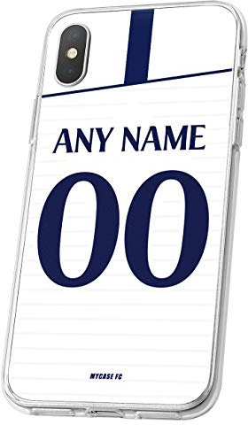 MYCASEFC PHONE CASE TOTTENHAM iPhone X FOOTBALL CUSTOMIZABLE TPU SILICONE NAME AND NUMBER