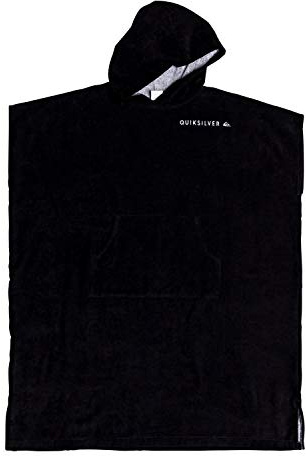 Quiksilver Herren Beach Supplies Hoody Towel - Surf-Poncho, Black, 1SZ, EQYAA03884