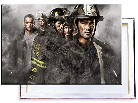 Unified Distribution Chicago Fire - 100x70 cm Kunstdruck auf Leinwand • erstklassige Druckqualität • Dekoration • Wandbild