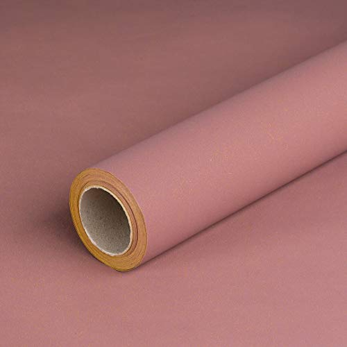 Geschenkpapier Altrosa, einfarbig, Geburtstagspapier, umweltfreundlich, 0,70 x 10 m