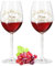 GRAVURZEILE Leonardo Weingläser mit Gravur - Vintage Weinranke - Personalisiert mit Namen im 2er Set - Geschenk für Paare zum Geburtstag, Jahrestag & zur Hochzeit - Farbe: Daily UV
