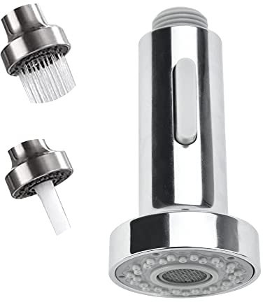 Faucet Spray Head, 2 Modes Pull Out Faucet Spray Head, Kitchen Tap Spray Head Sink 1/2 Connections with Control Button