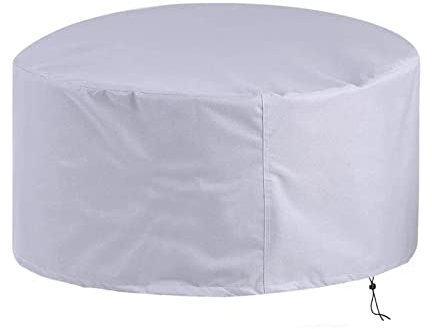 KADING Gartenmöbel Abdeckung Rund Abdeckplane Gartenmöbel Wasserdicht, 160x90cm Abdeckung Gartentisch Winddicht Abdeckhaube Gartenmöbel, Schutzhülle für Rund Gartenmöbel Gartentisch