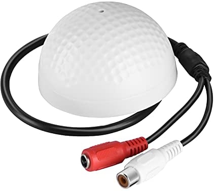 Joyzan Dispositivo Pickup Audio Microfono, Microfono Audio Pickup Alta Sensibilità Amplificato 100 Metri Quadrati Ampia Gamma di Monitoraggio Registratore Vita per Telecamere Sicurezza CCTV