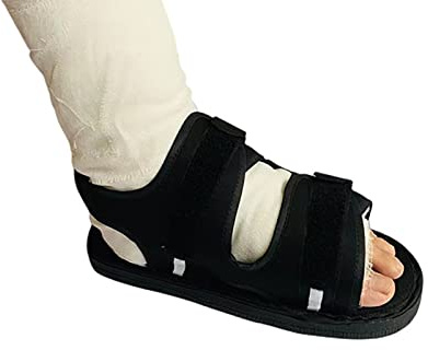 RUIXIA Chaussure de Plâtre Postopératoire Chaussure Ouverture Large pour le Pied Platré Botte Bout Ouvert Pour Pied Blessé Entorse Protection de Plâtre