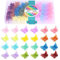 Hoyols Mini Schmetterling Haarspangen, Y2K Pastell Regenbogen Zubeh?r für M?dchen und Frauen, kleine Haarkralle für Z?pfe, 12 Baby Farbt?ne 48 Pcs (Jelly Farbe)